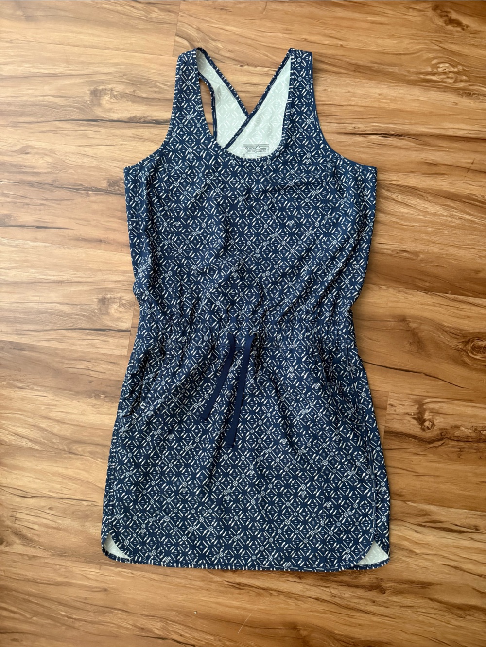 Patagonia Navy and White Dress